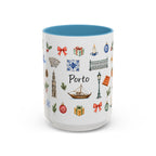 Porto Christmas Mug | Watercolor City Souvenir, Travel Gift (11oz/15oz)