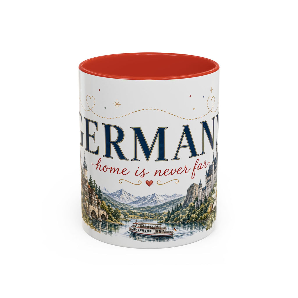 Germany Home Country Mug | Moving Away Gift | Long Distance Friendship | 11 oz 15 oz Accent Mug