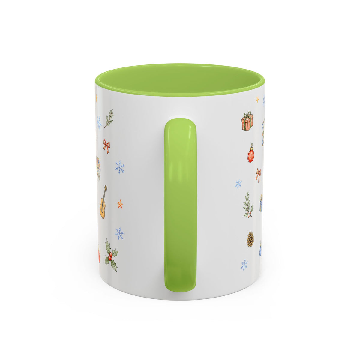Barcelona Christmas Mug | Watercolor City Souvenir, Ceramic Coffee Cup (11oz/15oz)
