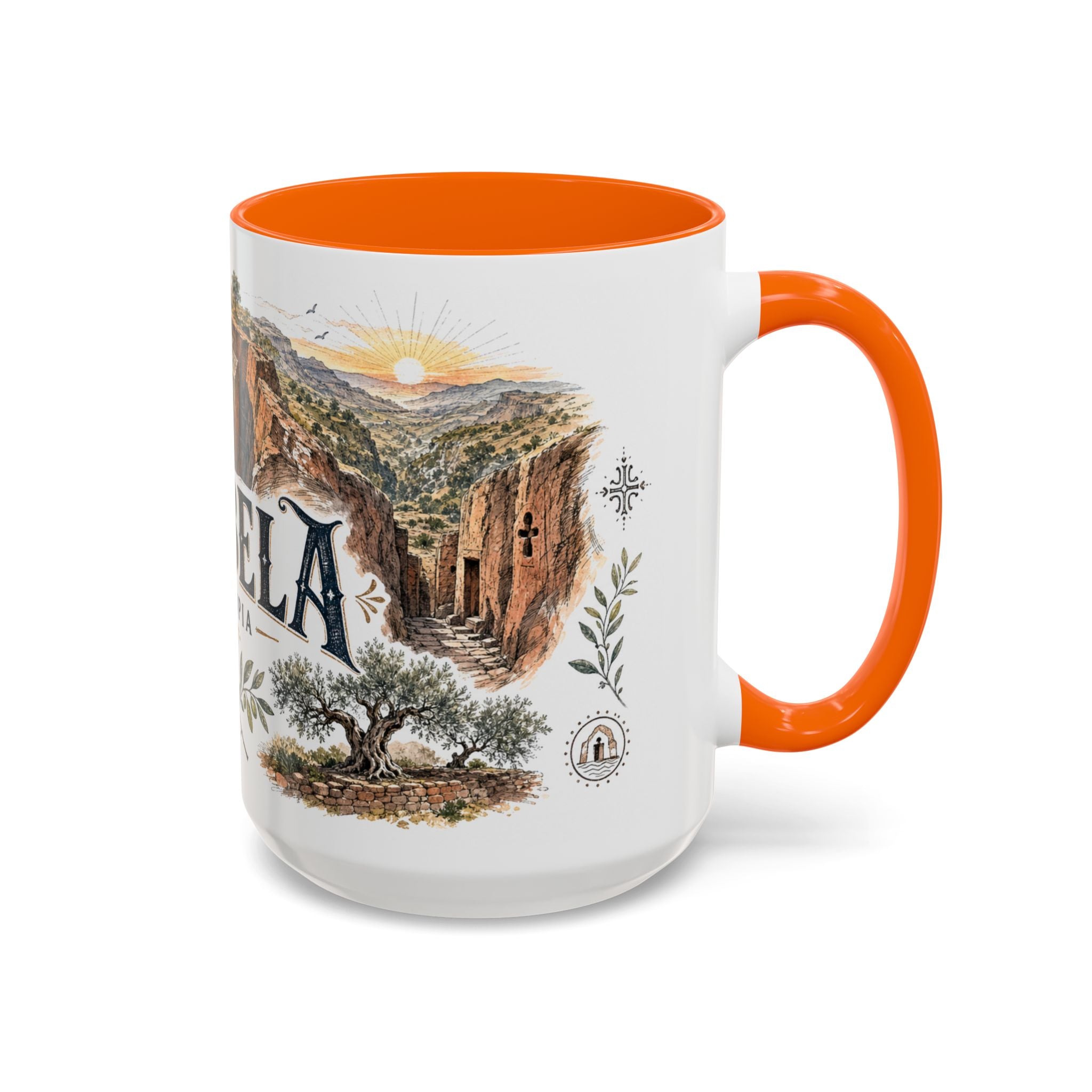 Lalibela Mug, Ethiopia Travel Souvenir, Bucket List Gift, Accent Ceramic Coffee Mug 11oz 15oz