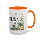 South Carolina State Mug | Botanical Map Accent Cup (11oz 15oz)