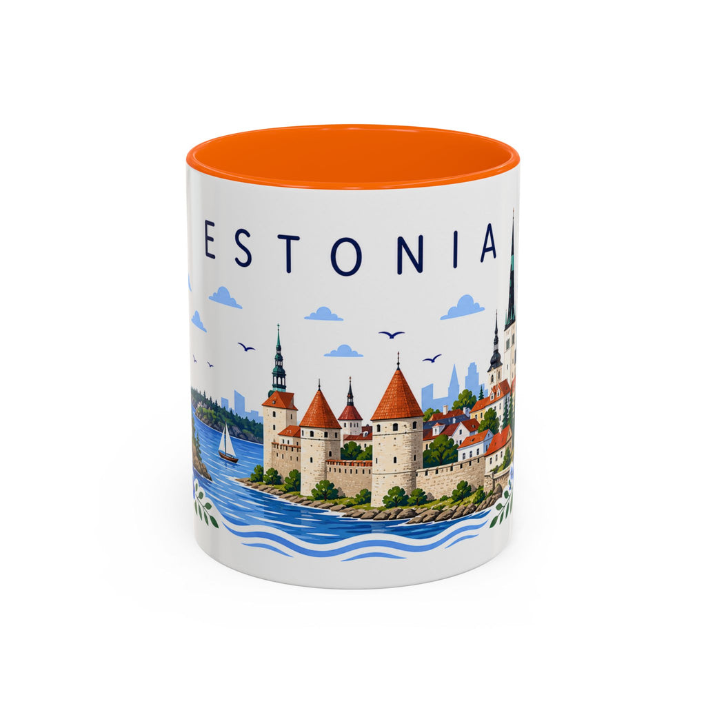Estonia Coffee Mug | Travel Souvenir Accent Mug | Place Gift Ceramic Cup 11oz 15oz