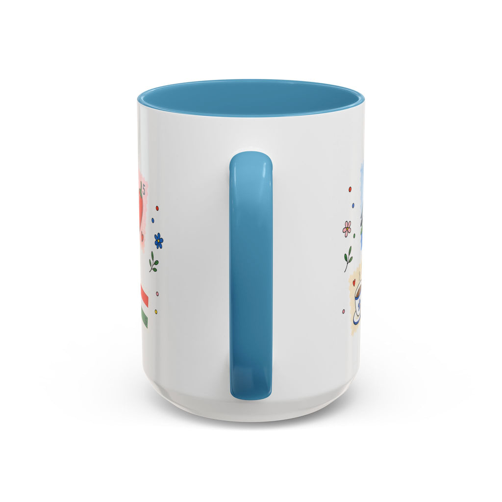 Budapest Coffee Mug | Postage Stamp Collage Mug | Travel Souvenir Accent Cup 11oz 15oz