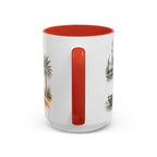 Abu Dhabi Coffee Mug | United Arab Emirates Travel Souvenir | Vintage Illustrated City Gift | 11 oz 15 oz Accent Mug