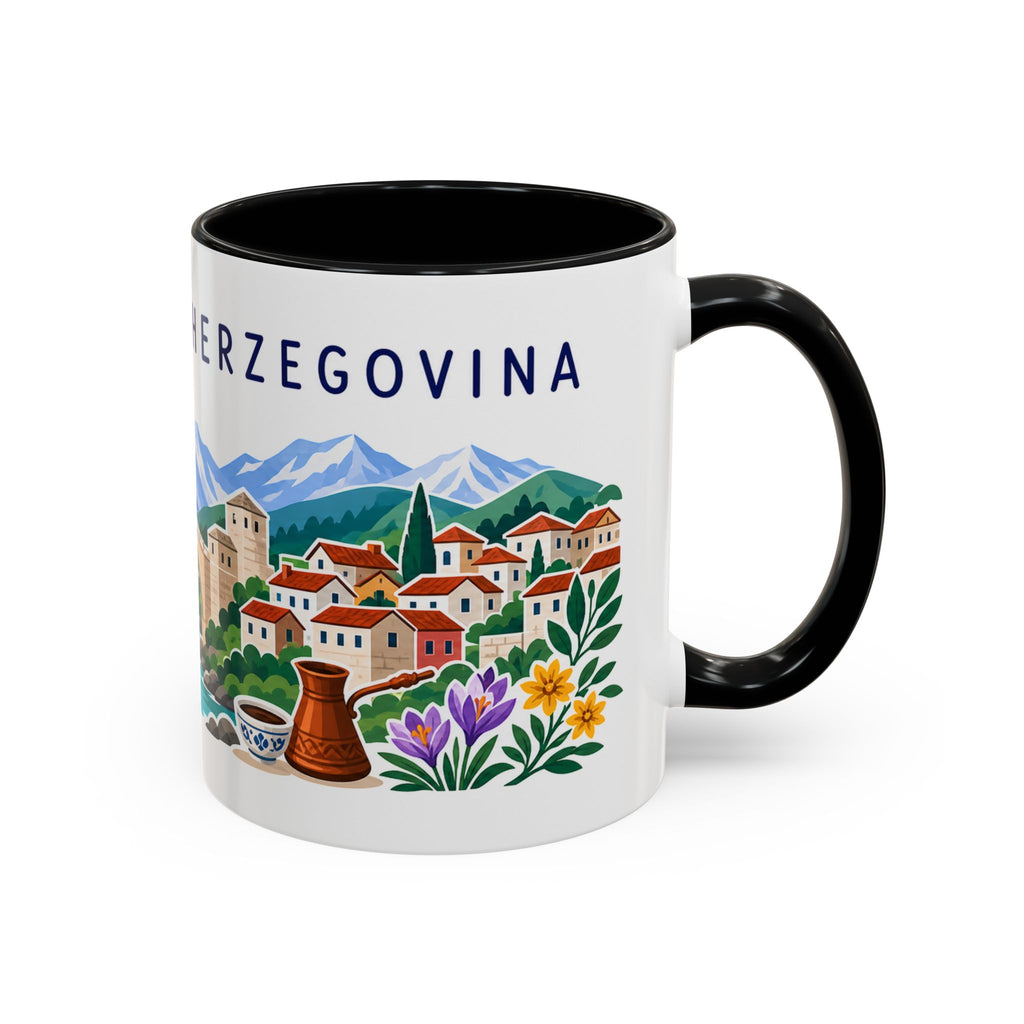 Bosnia and Herzegovina Coffee Mug | Travel Souvenir Accent Mug | Country Gift Ceramic Cup 11oz 15oz