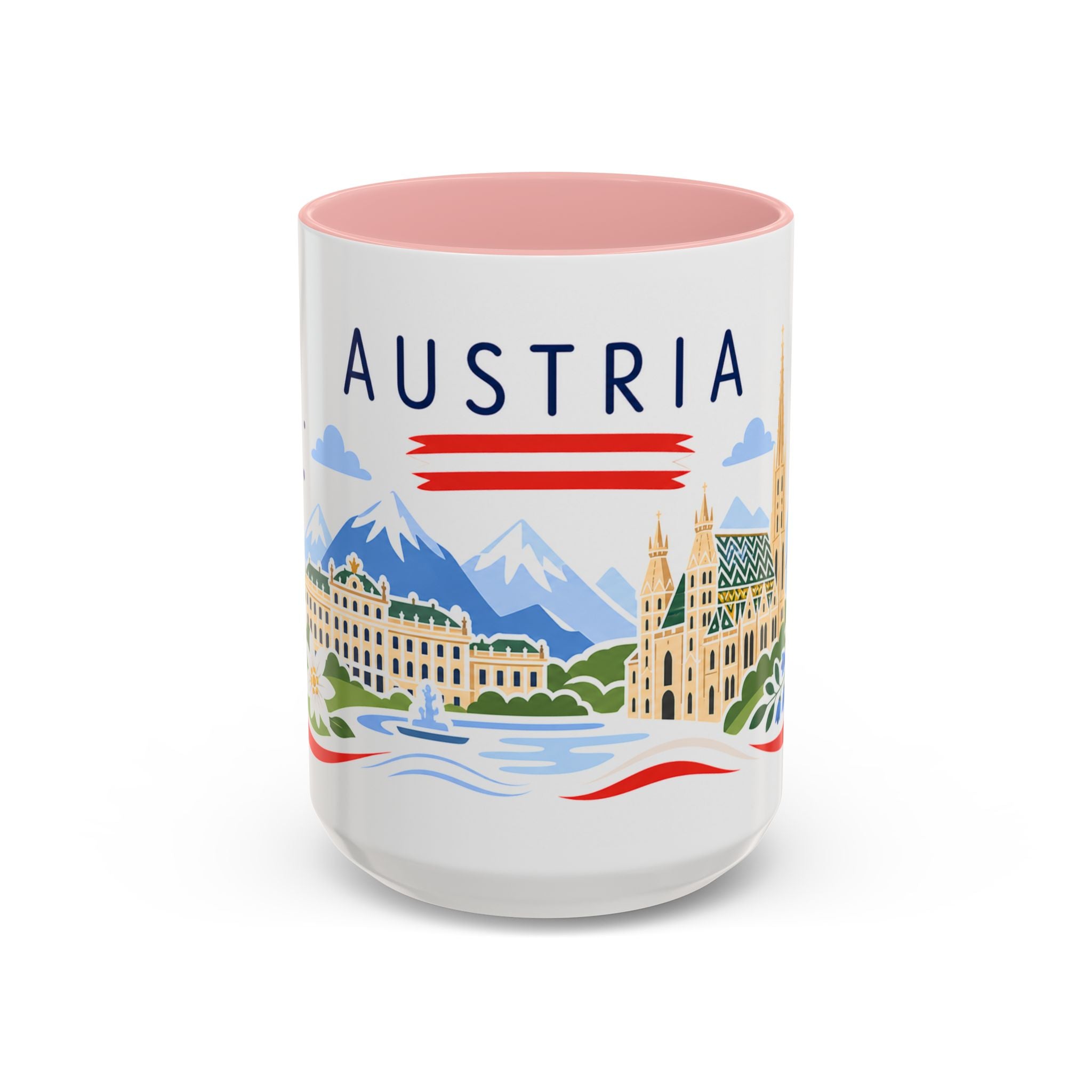 Austria Coffee Mug | Travel Souvenir Accent Mug | Country Gift Ceramic Cup 11oz 15oz