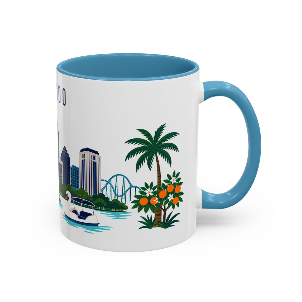 Orlando Coffee Mug | United States Travel Souvenir | Porcelain Decal City Gift | 11oz 15oz Accent Mug