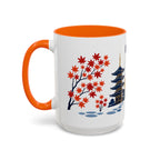 Kyoto Coffee Mug | Japan Travel Souvenir | Porcelain Decal City Gift | 11oz 15oz Accent Mug