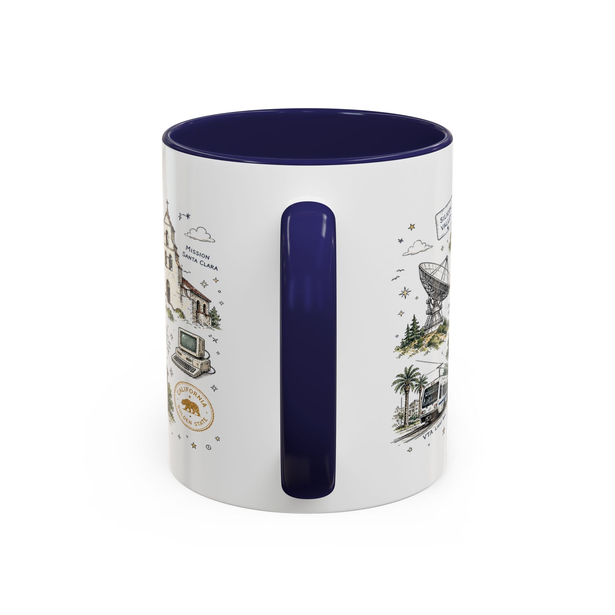 San Jose Coffee Mug | California Souvenir City Gift | Accent Color Ceramic 11oz 15oz