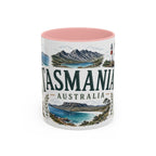 Tasmania Coffee Mug | Travel Destination Souvenir Gift | Accent Color Ceramic 11oz 15oz