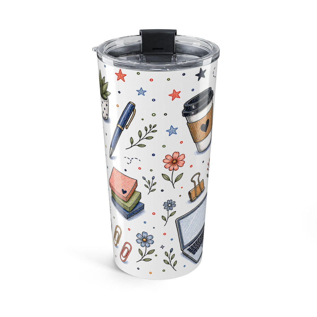 Work Bestie Fuel 20oz Tumbler | Coworker Gift | Insulated Stainless Steel Travel Cup