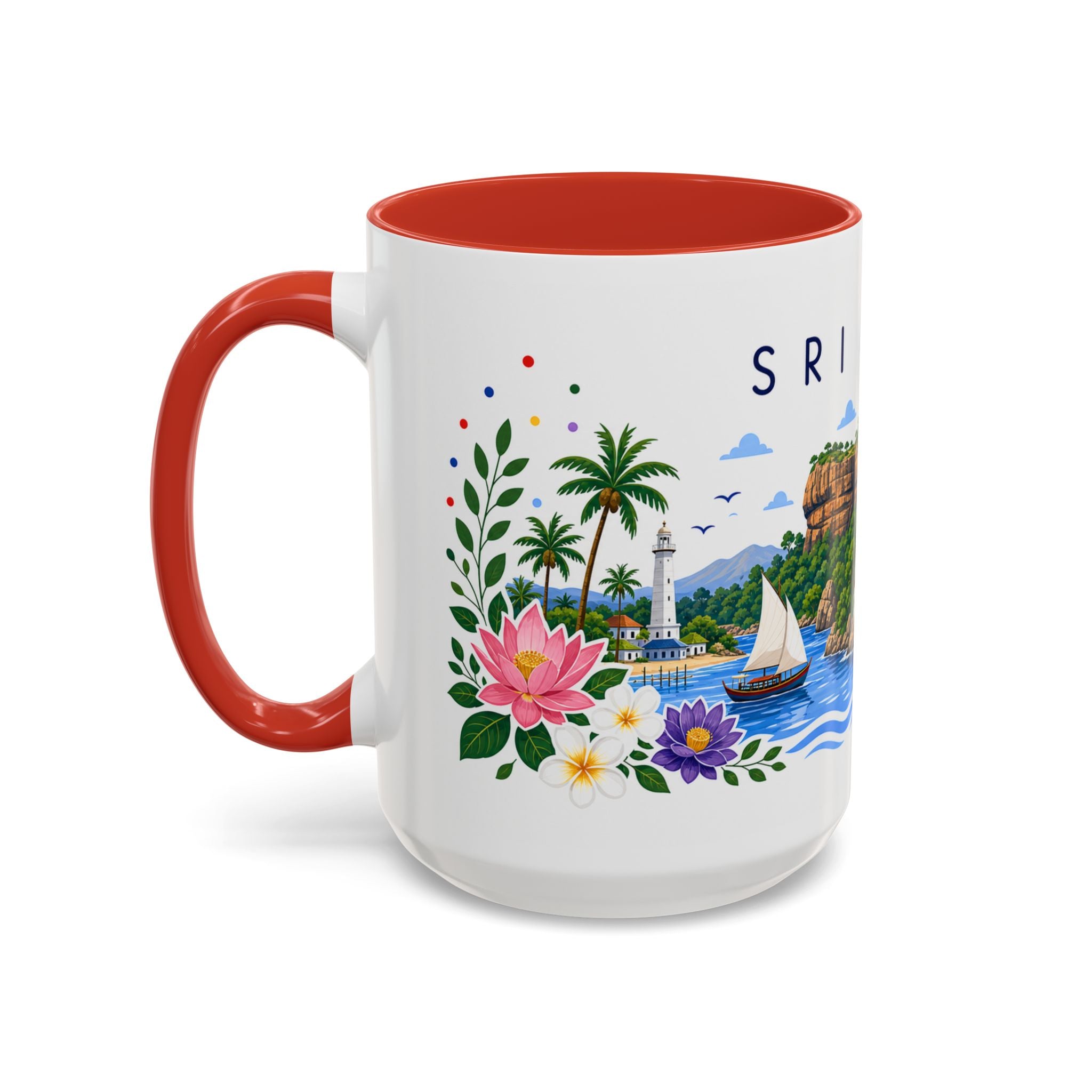 Sri Lanka Coffee Mug | Travel Souvenir Accent Mug | Place Gift Ceramic Cup 11oz 15oz