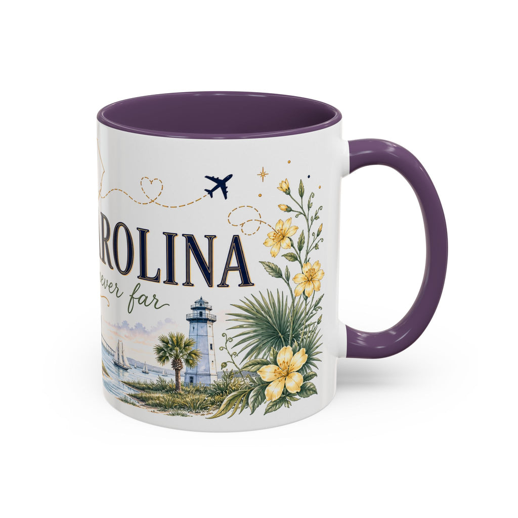 South Carolina State Mug | Botanical Map Accent Cup (11oz 15oz)