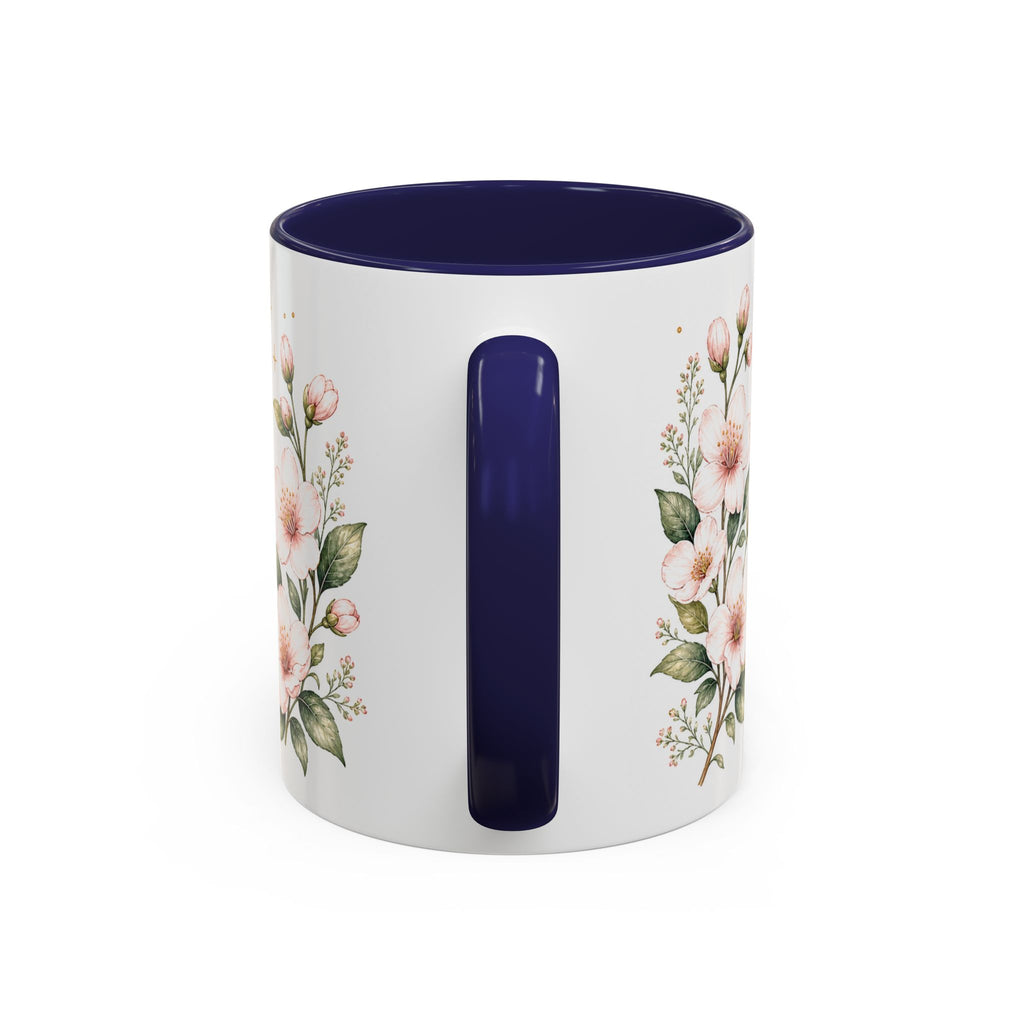 Delaware State Map Mug | Botanical Beach Accent Coffee Cup (11oz/15oz)