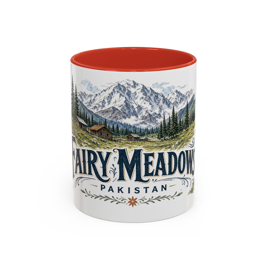 Fairy Meadows Mug, Pakistan Travel Souvenir, Bucket List Gift, Accent Ceramic Coffee Mug 11oz 15oz