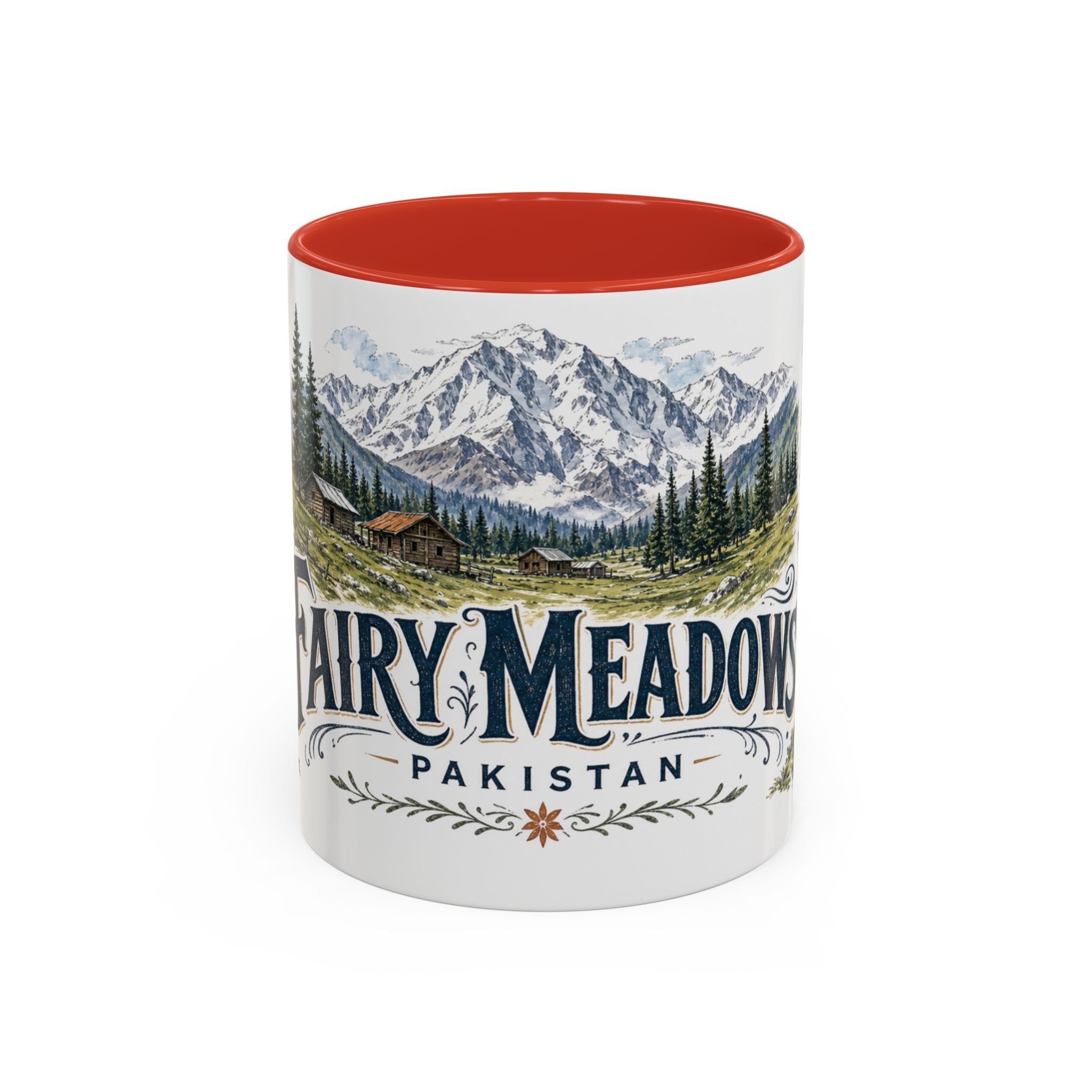 Fairy Meadows Mug, Pakistan Travel Souvenir, Bucket List Gift, Accent Ceramic Coffee Mug 11oz 15oz