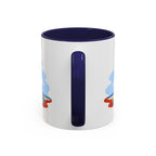 Mont Saint Michel Coffee Mug | Travel Destination Souvenir Gift | Accent Color Ceramic 11oz 15oz