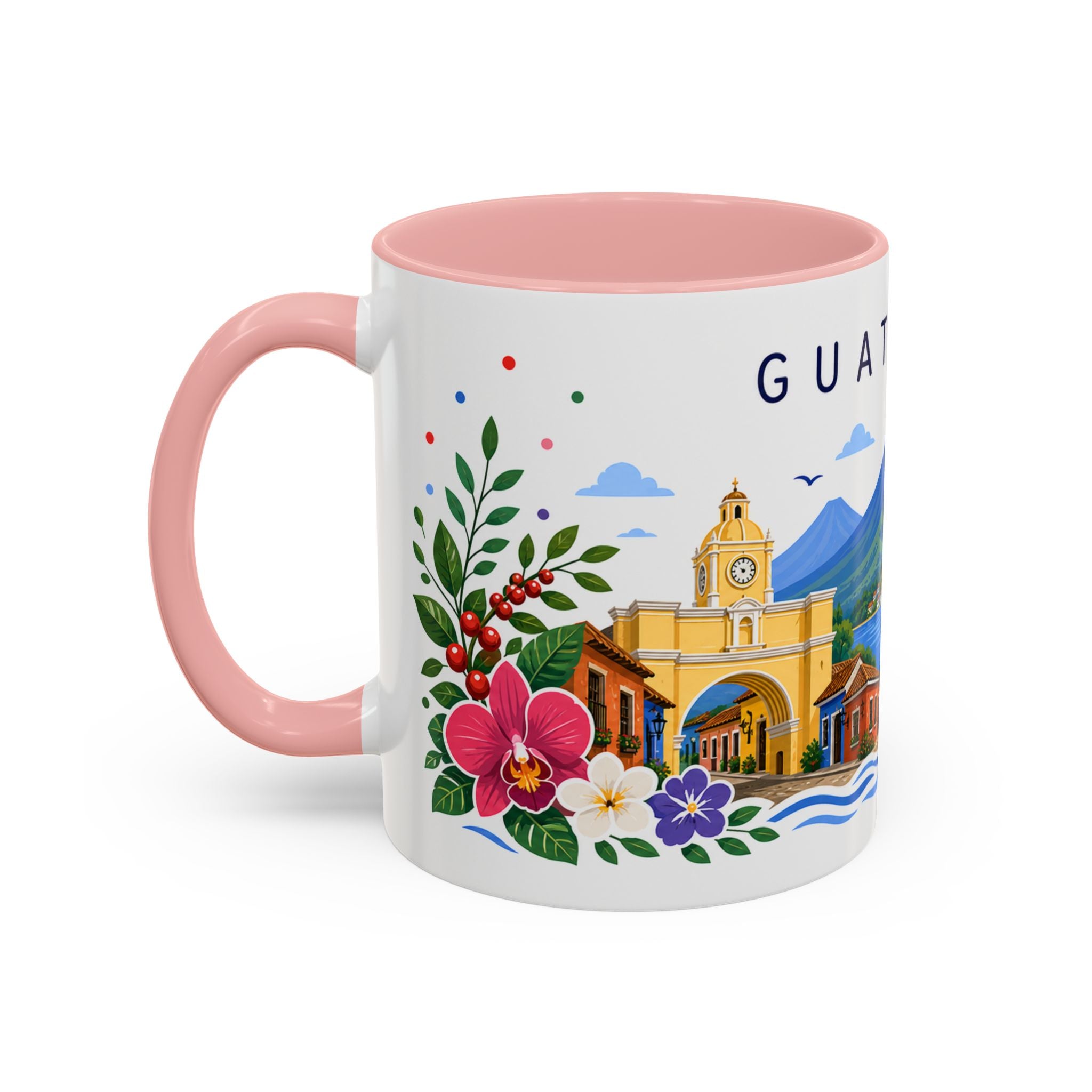 Guatemala Coffee Mug | Travel Souvenir Accent Mug | Place Gift Ceramic Cup 11oz 15oz