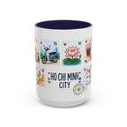 Ho Chi Minh City Coffee Mug | Postage Stamp Collage Mug | Travel Souvenir Accent Cup 11oz 15oz