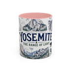 Yosemite National Park Coffee Mug | Hiking Camping Nature Gift | Accent Color Ceramic 11oz 15oz