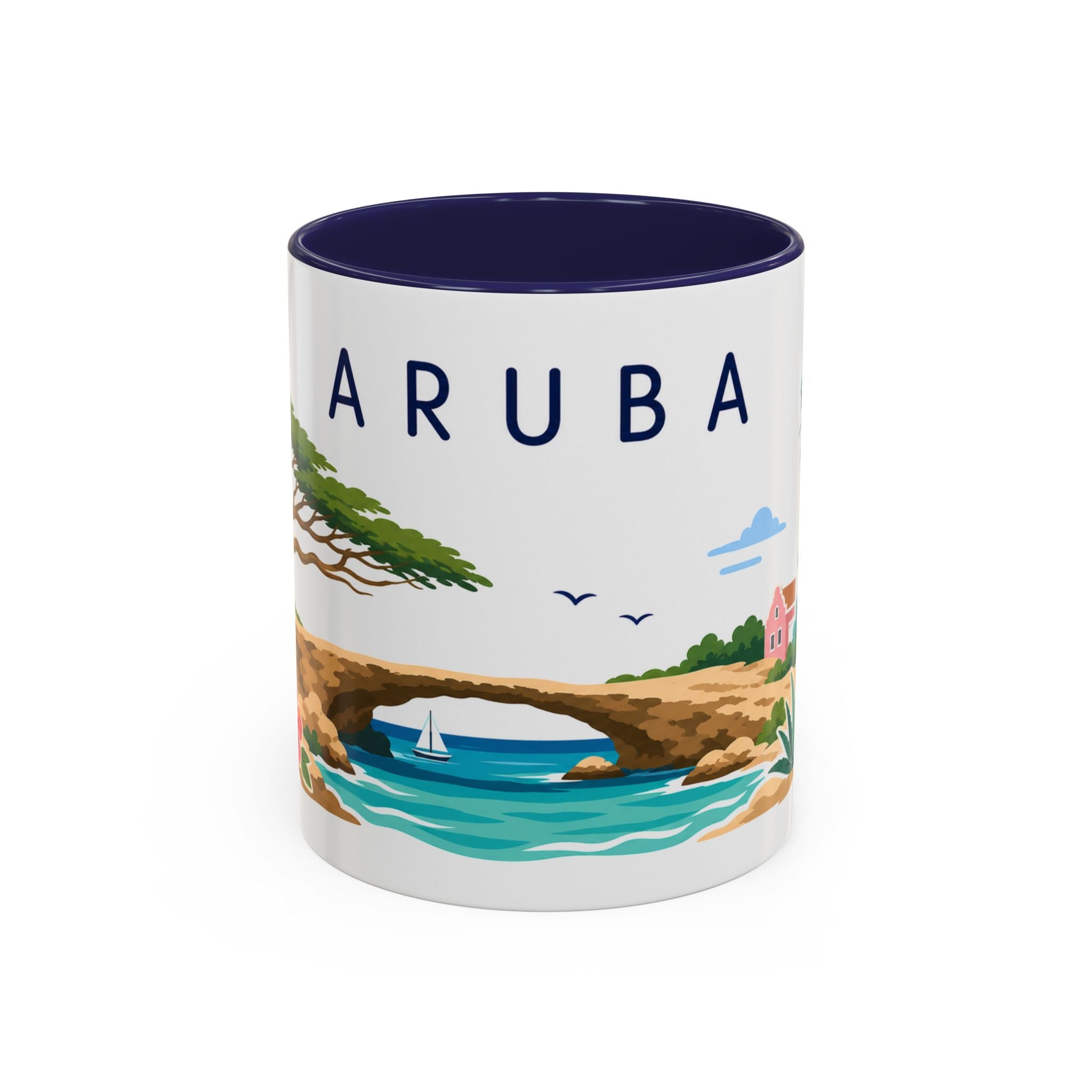 Aruba Coffee Mug | Travel Souvenir Accent Mug | Country Gift Ceramic Cup 11oz 15oz