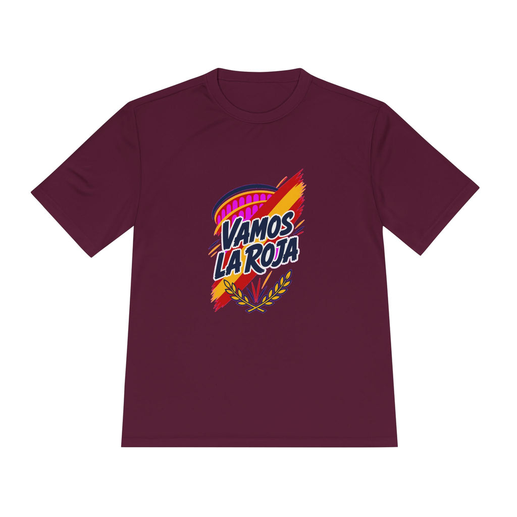 Spain Soccer T Shirt, Vamos La Roja Tee, World Football Fan Shirt, Moisture Wicking Sport Tee