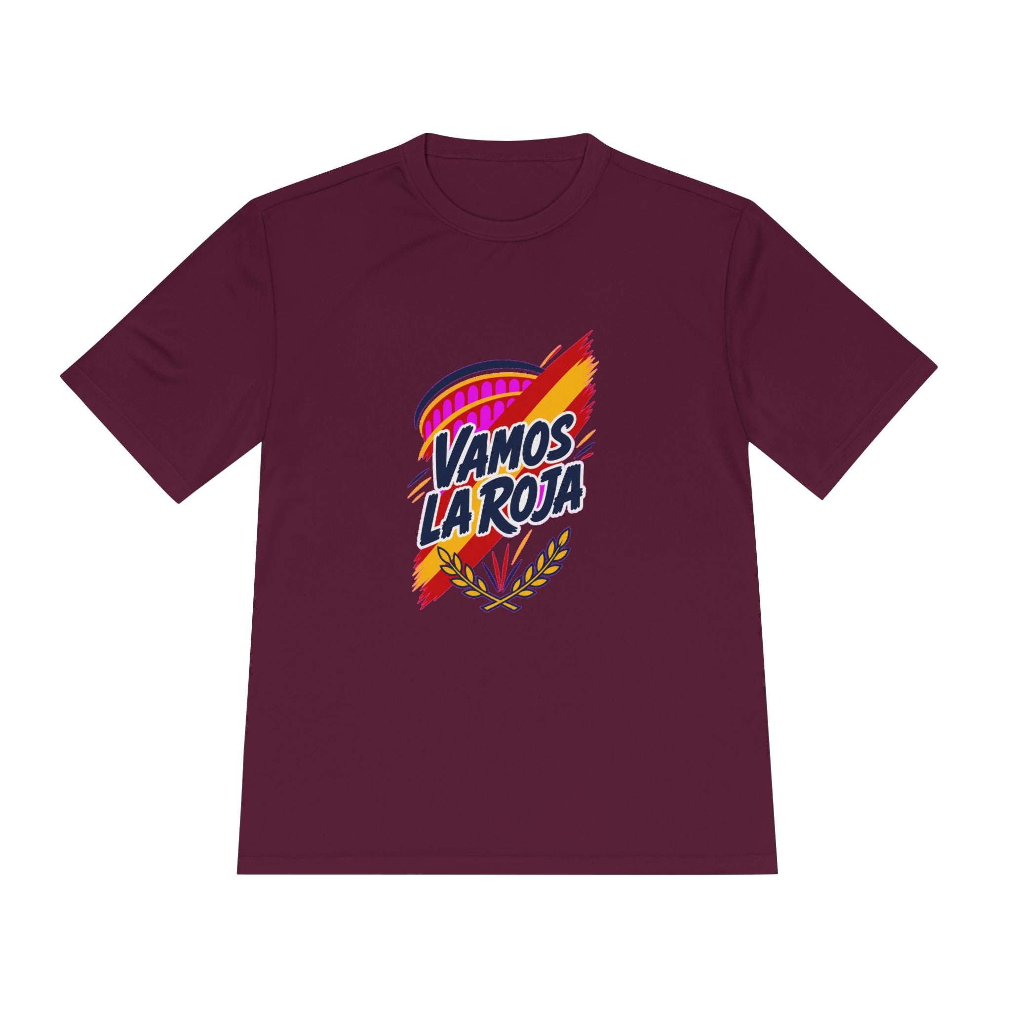 Spain Soccer T Shirt, Vamos La Roja Tee, World Football Fan Shirt, Moisture Wicking Sport Tee