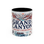 Grand Canyon National Park Coffee Mug | Hiking Camping Nature Gift | Accent Color Ceramic 11oz 15oz