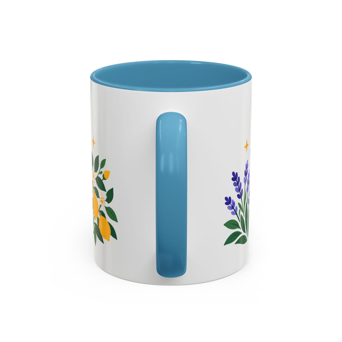 Gemini Zodiac Coffee Mug | Twins and Floral Design | Astrology Birthday Gift | 11 oz 15 oz Ceramic Accent Mug