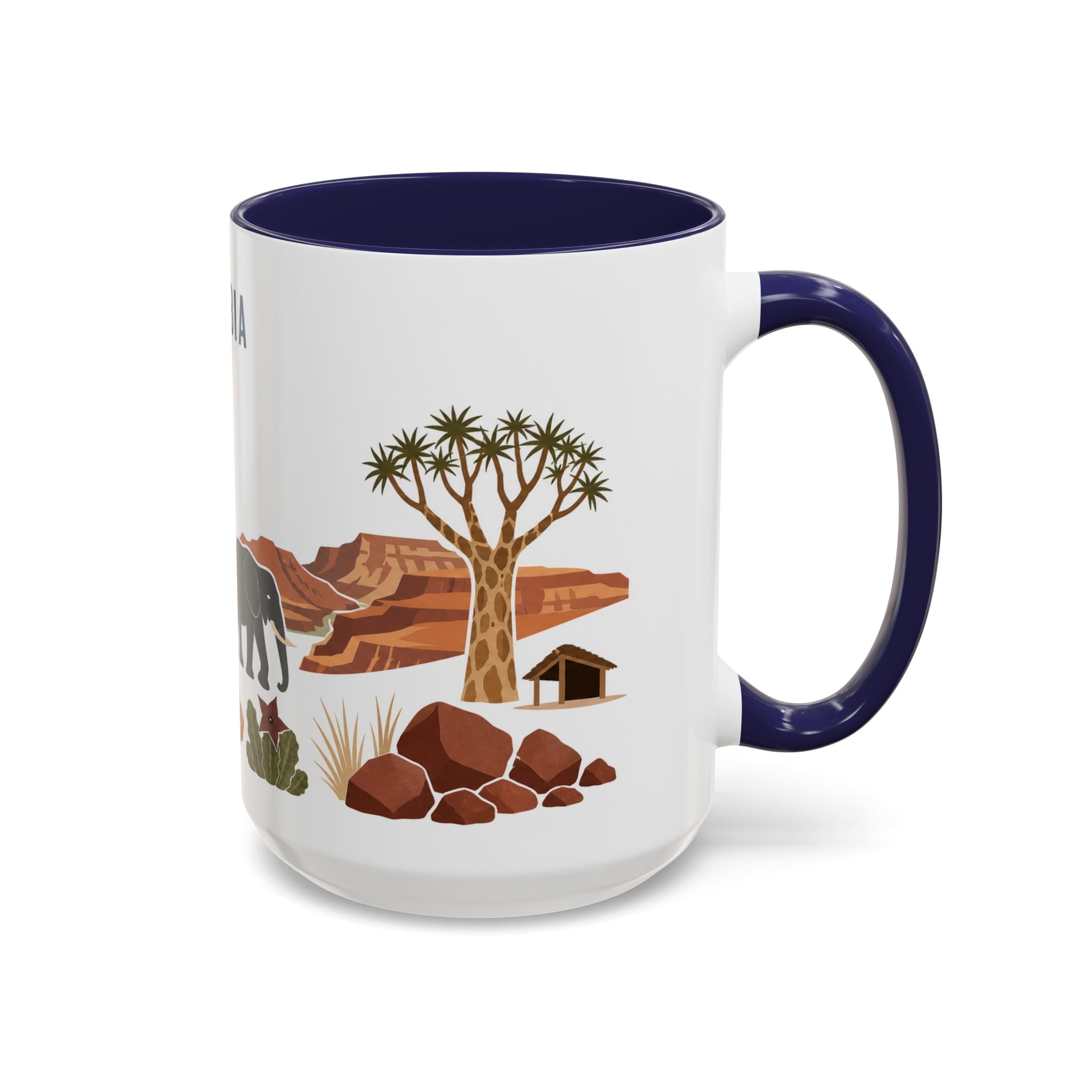 Namibia Coffee Mug | Travel Souvenir Accent Mug | Country Gift Ceramic Cup 11oz 15oz