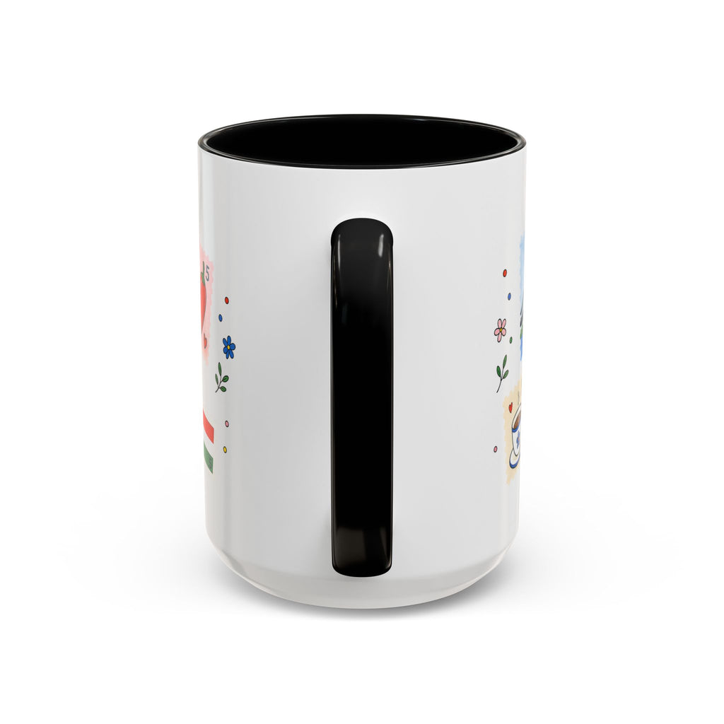 Budapest Coffee Mug | Postage Stamp Collage Mug | Travel Souvenir Accent Cup 11oz 15oz