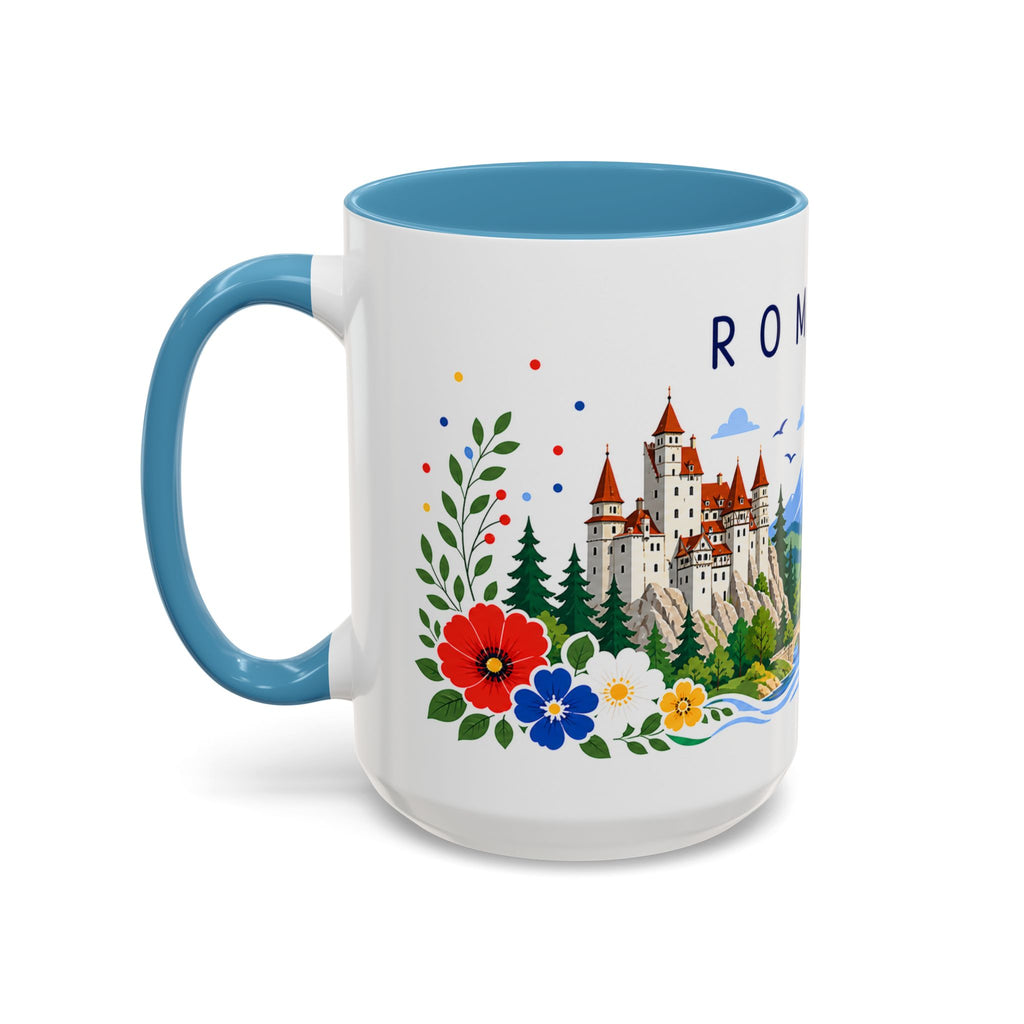 Romania Coffee Mug | Travel Souvenir Accent Mug | Place Gift Ceramic Cup 11oz 15oz