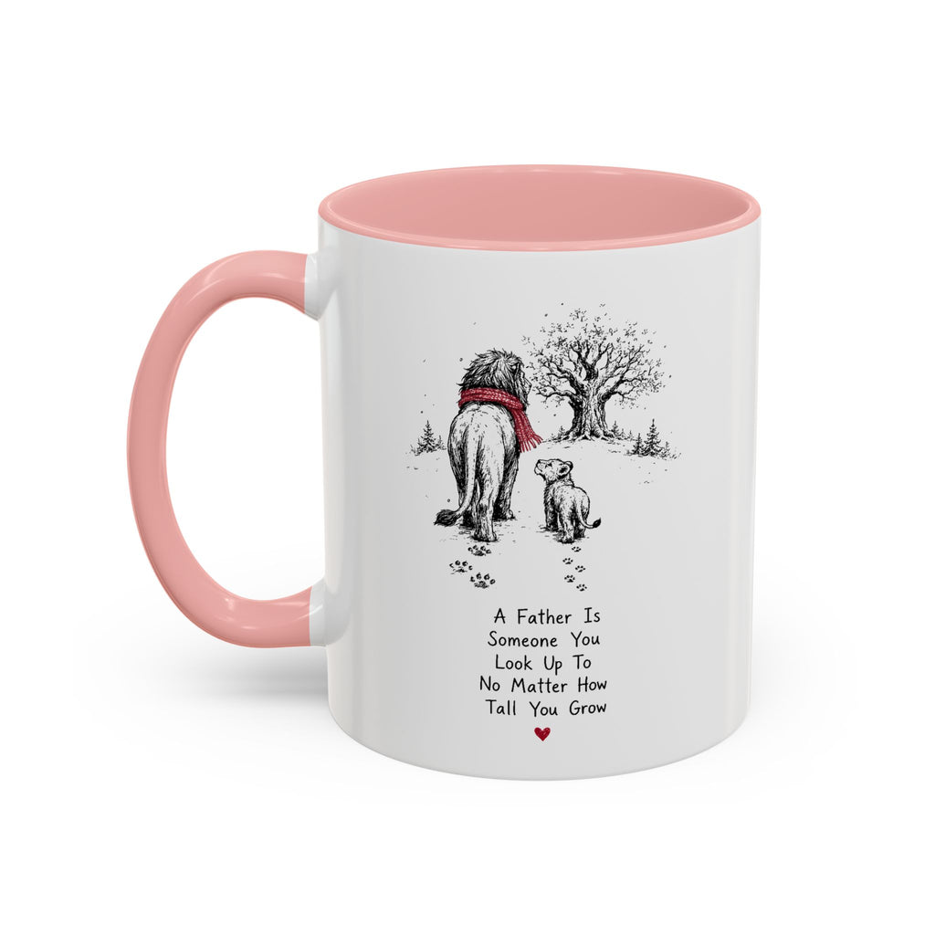 King Lion Dad Coffee Mug | Father's Day Pride Accent Ceramic (11oz 15oz)