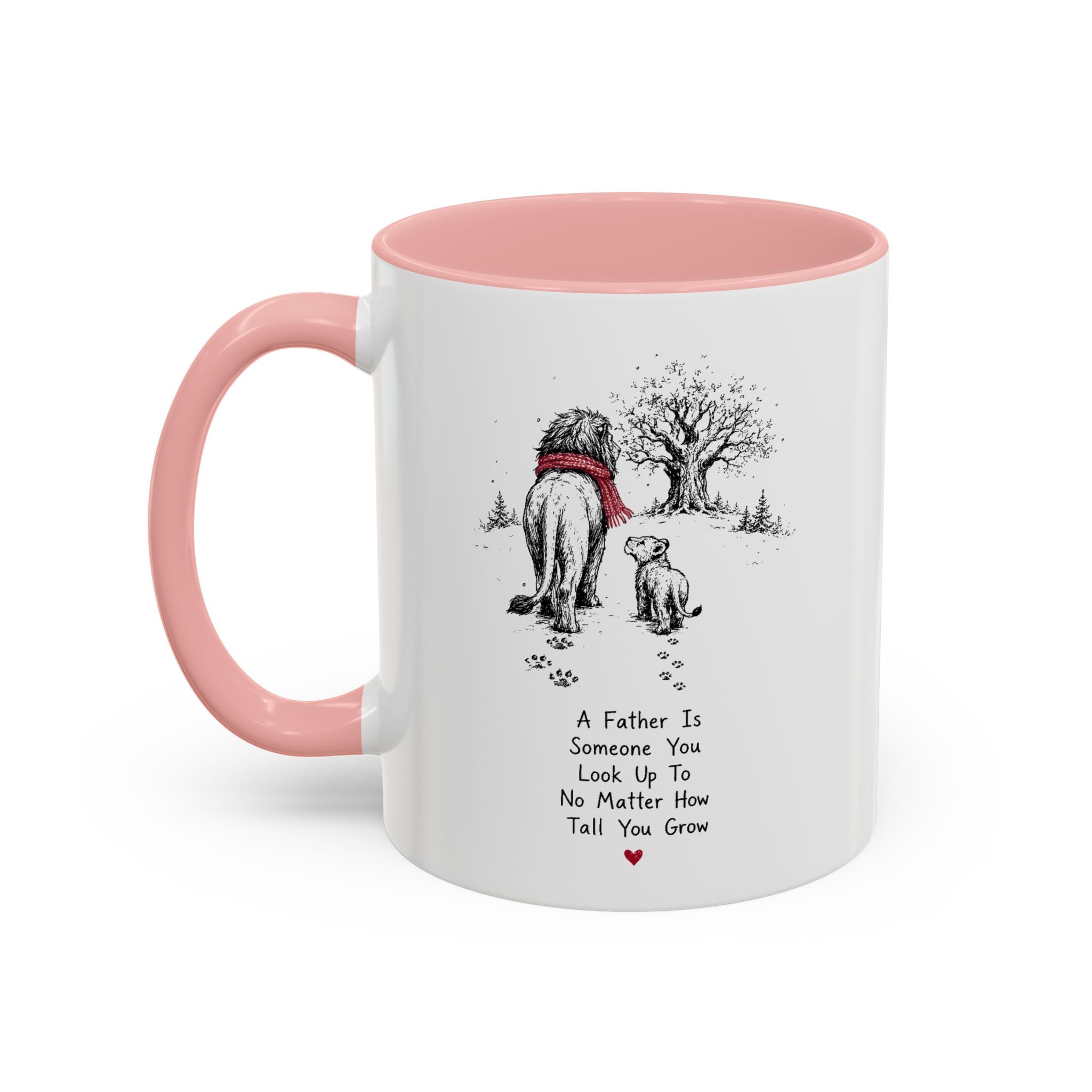 King Lion Dad Coffee Mug | Father's Day Pride Accent Ceramic (11oz 15oz)