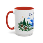 Capricorn Zodiac Coffee Mug | Sea Goat and Floral Design | Astrology Birthday Gift | 11 oz 15 oz Ceramic Accent Mug