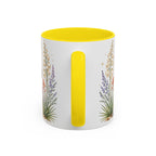 New Mexico State Map Mug | Desert Scenery, Yucca Flower Accent Coffee Cup