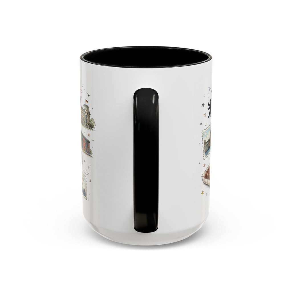 Berlin Coffee Mug | Germany Souvenir Travel Gift | Accent Color Ceramic 11oz 15oz