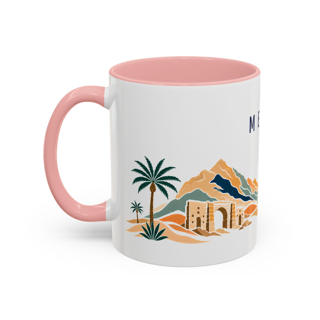 Mecca Coffee Mug | Saudi Arabia Travel Souvenir | Porcelain Decal City Gift | 11oz 15oz Accent Mug