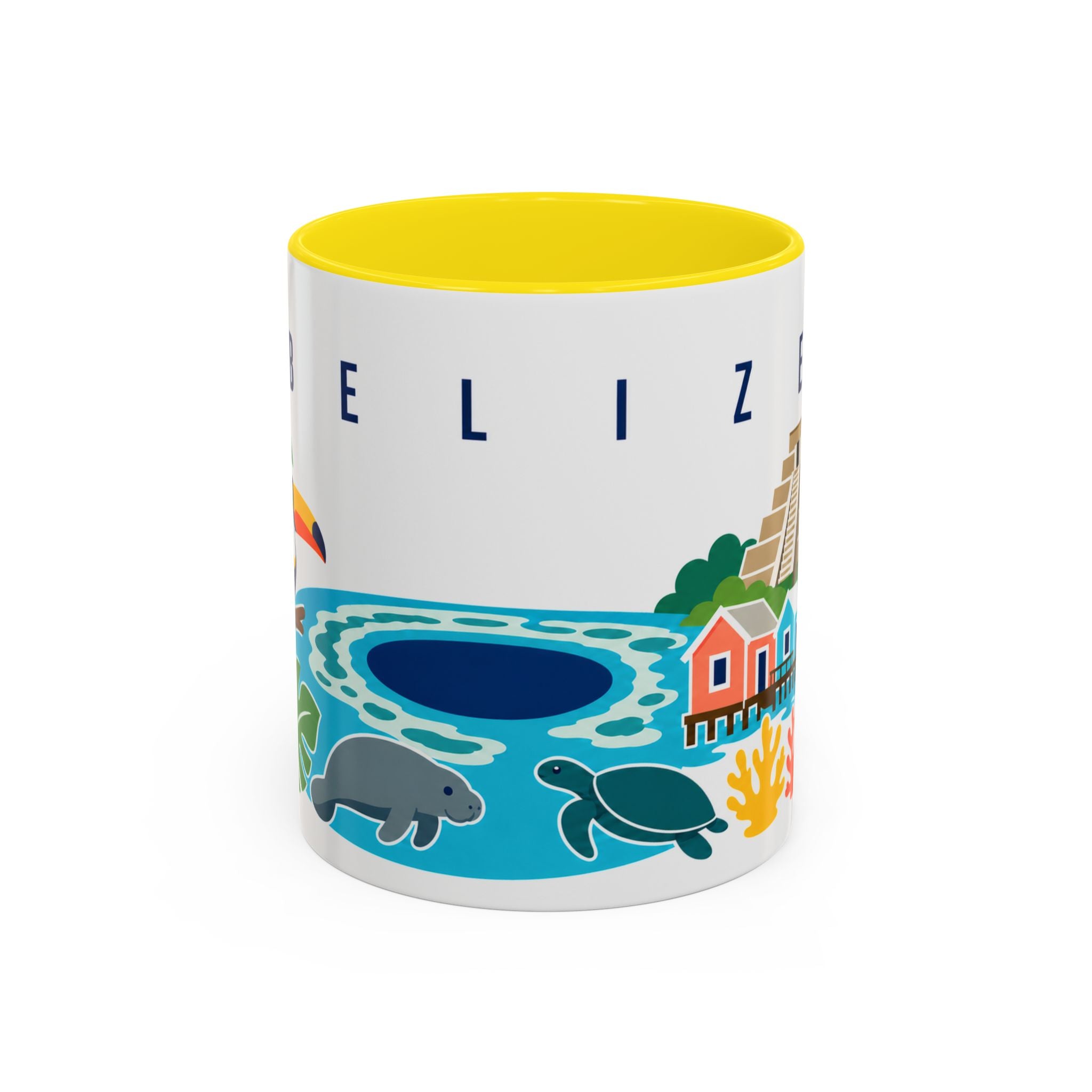 Belize Coffee Mug | Travel Souvenir Accent Mug | Country Gift Ceramic Cup 11oz 15oz