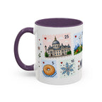 Montreal Coffee Mug | Postage Stamp Collage Mug | Travel Souvenir Accent Cup 11oz 15oz