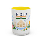 India Coffee Mug | Travel Souvenir Accent Mug | Country Gift Ceramic Cup 11oz 15oz