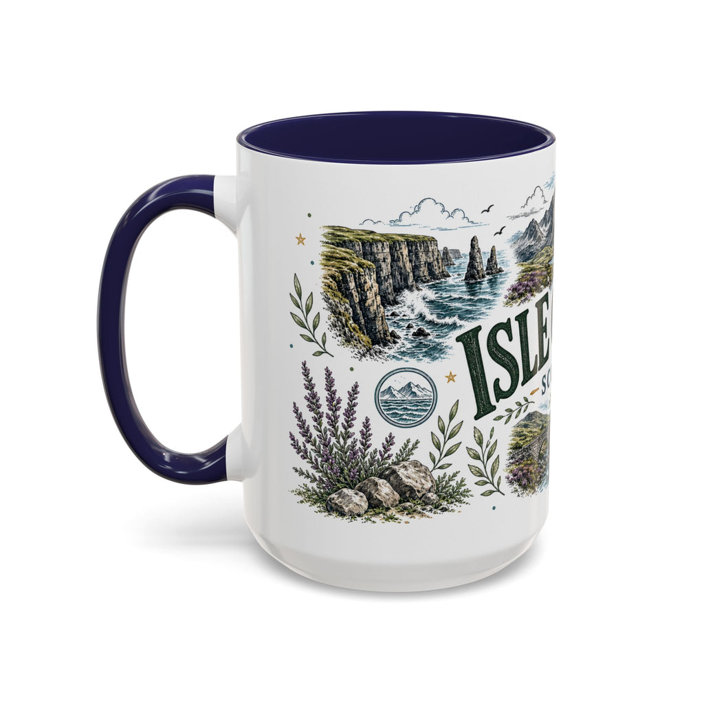 Isle of Skye Mug, Scotland Travel Souvenir, Bucket List Gift, Accent Ceramic Coffee Mug 11oz 15oz