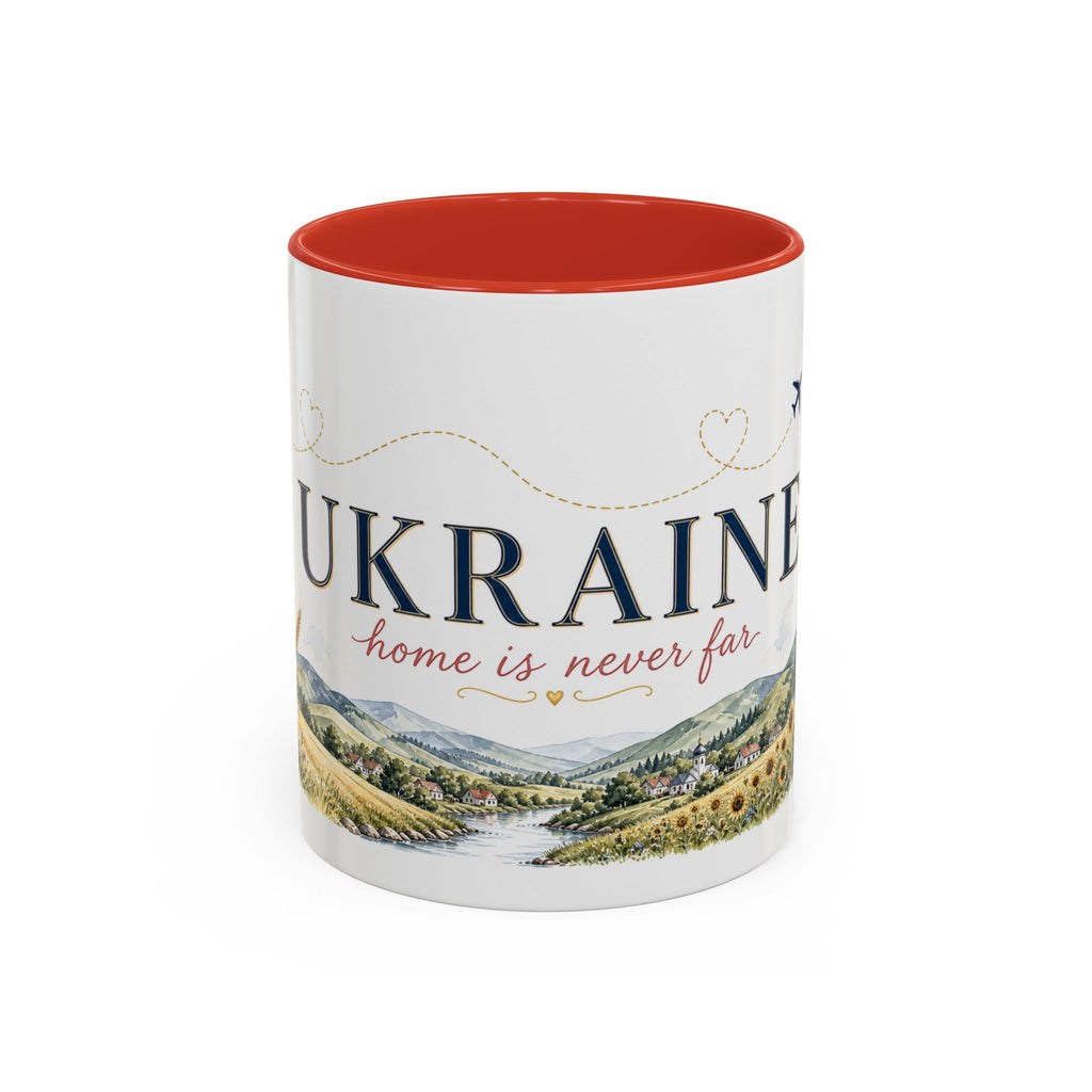 Ukraine Home Country Mug | Moving Away Gift | Long Distance Friendship | 11 oz 15 oz Accent Mug