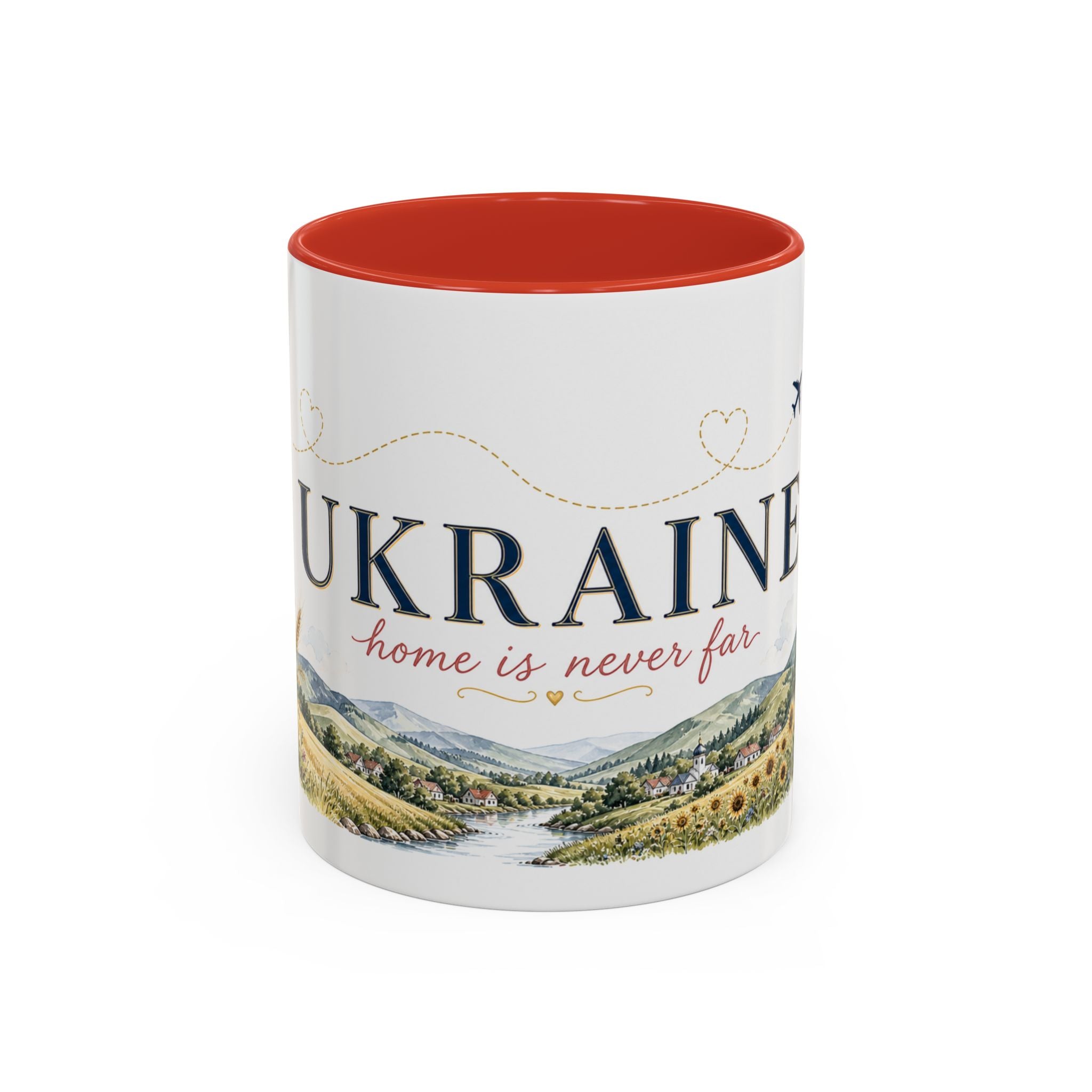 Ukraine Home Country Mug | Moving Away Gift | Long Distance Friendship | 11 oz 15 oz Accent Mug