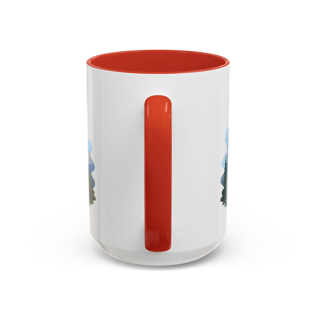 Sequoia National Park Coffee Mug | Solid Color Block Park Souvenir | 11oz 15oz Accent Mug