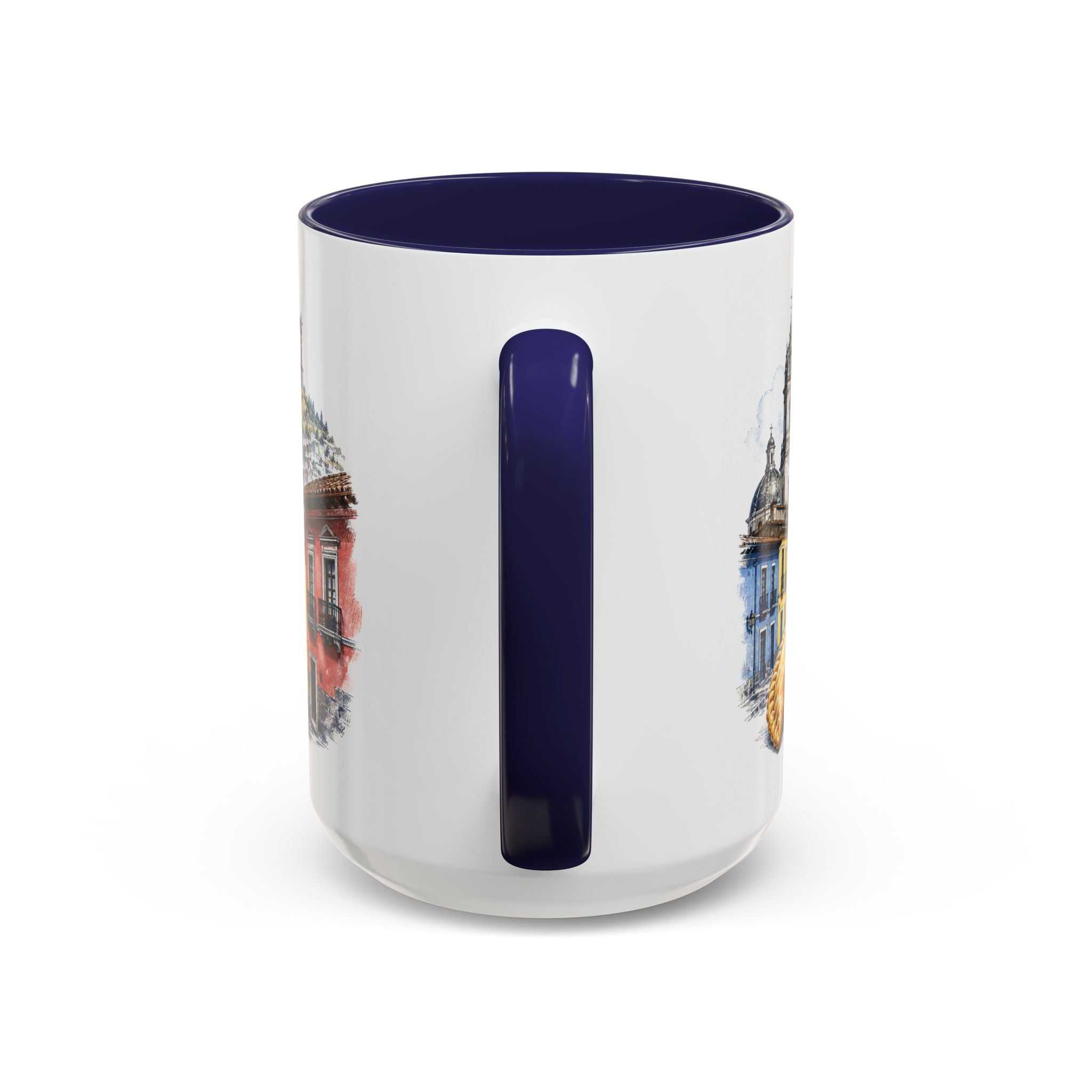 Quito Coffee Mug | Ecuador Travel Souvenir | Vintage Illustrated City Gift | 11 oz 15 oz Accent Mug
