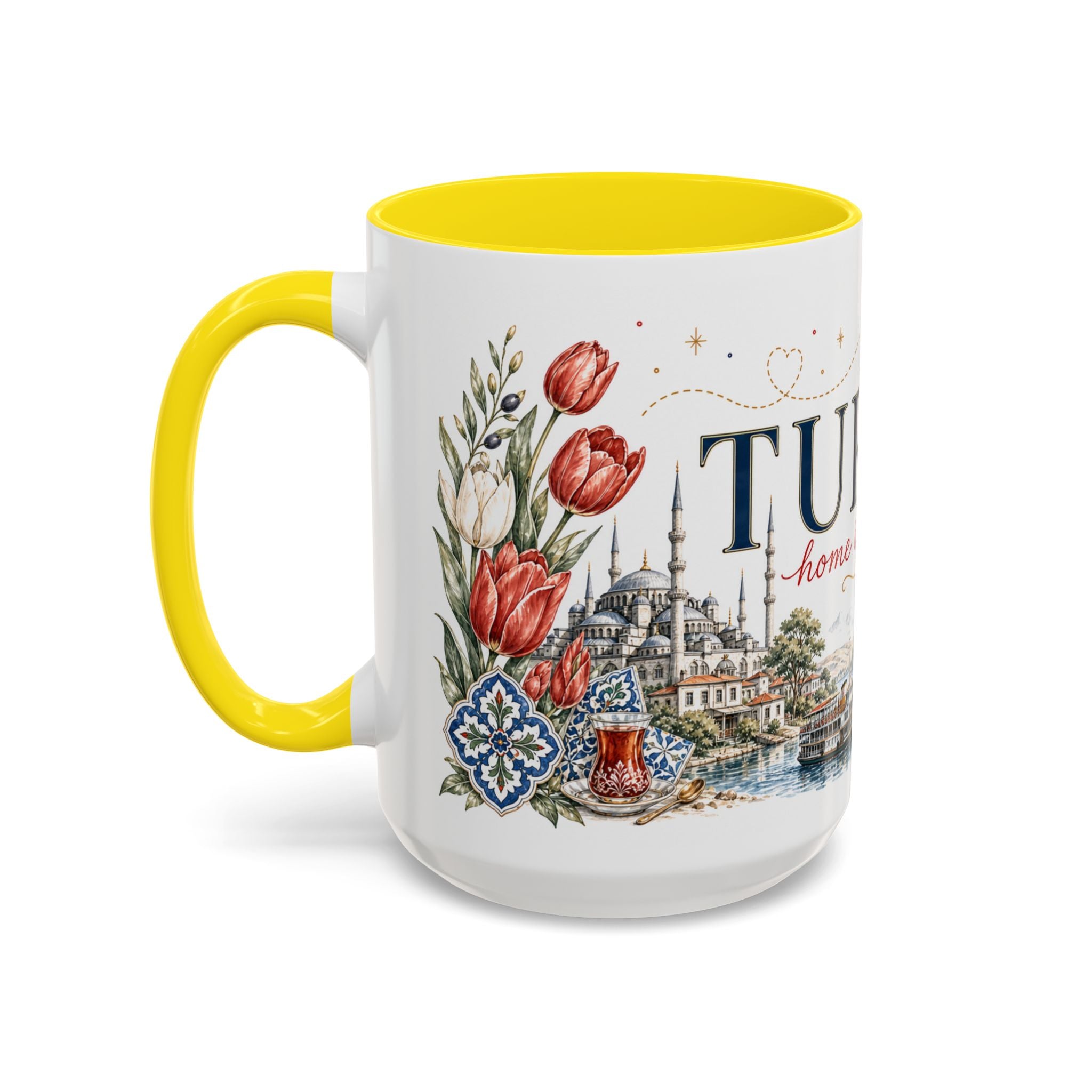 Turkey Home Country Mug | Moving Away Gift | Long Distance Friendship | 11 oz 15 oz Accent Mug