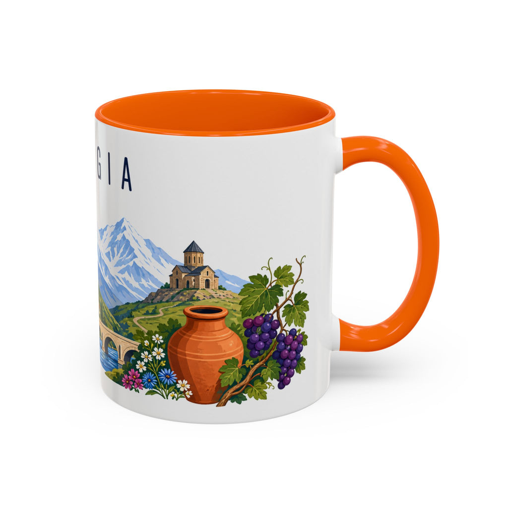 Georgia Country Coffee Mug | Travel Souvenir Accent Mug | Country Gift Ceramic Cup 11oz 15oz