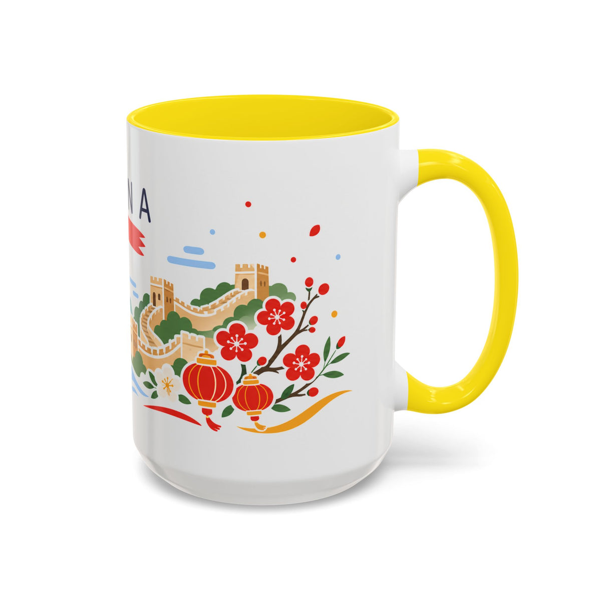 China Coffee Mug | Travel Souvenir Accent Mug | Country Gift Ceramic Cup 11oz 15oz