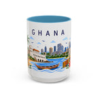 Ghana Coffee Mug | Travel Souvenir Accent Mug | Place Gift Ceramic Cup 11oz 15oz